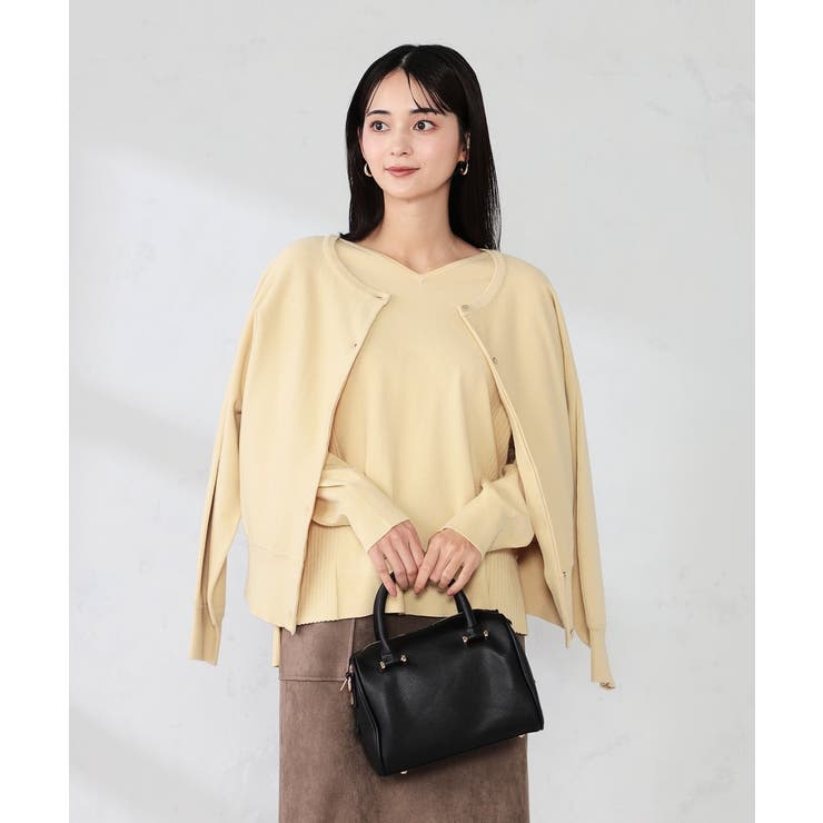 【2WAY】クルーネッククロップドカーディガン | a.v.v【WOMEN】 | 詳細画像23 