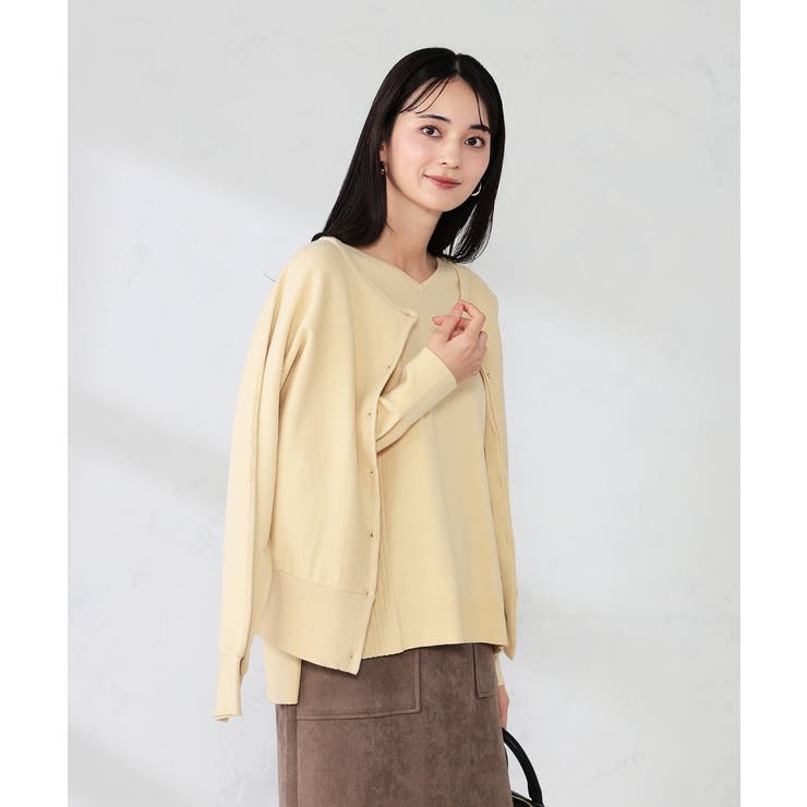 【2WAY】クルーネッククロップドカーディガン | a.v.v【WOMEN】 | 詳細画像24 