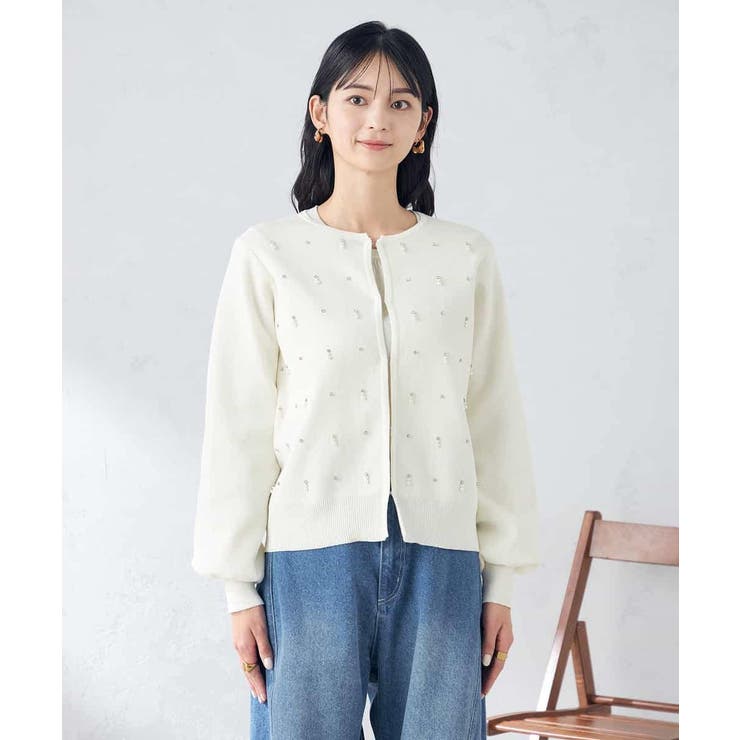 ビジュー調カーディガン | a.v.v【WOMEN】 | 詳細画像13 