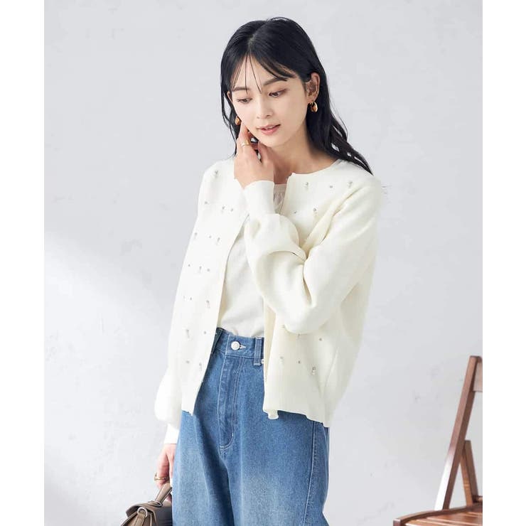 ビジュー調カーディガン | a.v.v【WOMEN】 | 詳細画像4 