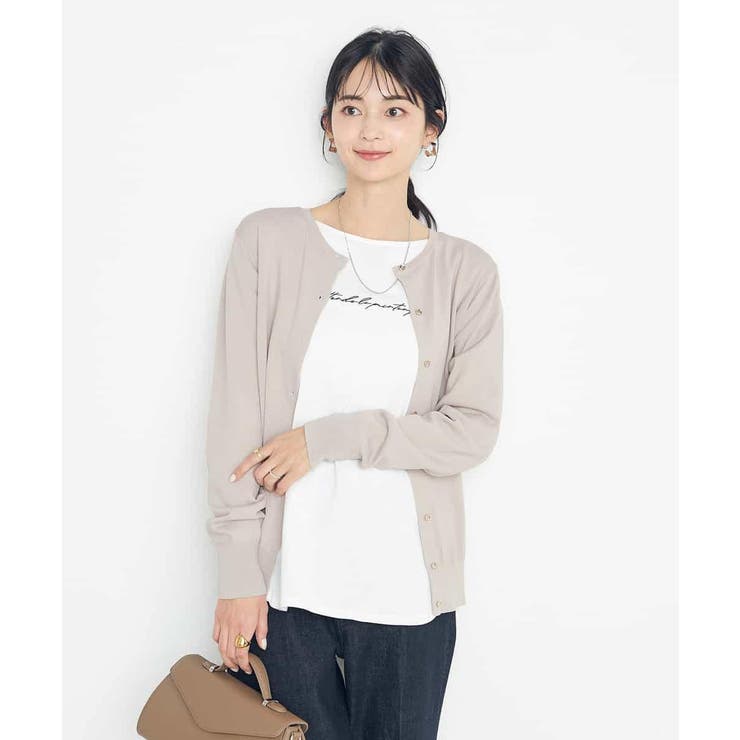 【洗える/UVカット】クルーネックカーディガン | a.v.v【WOMEN】 | 詳細画像25 