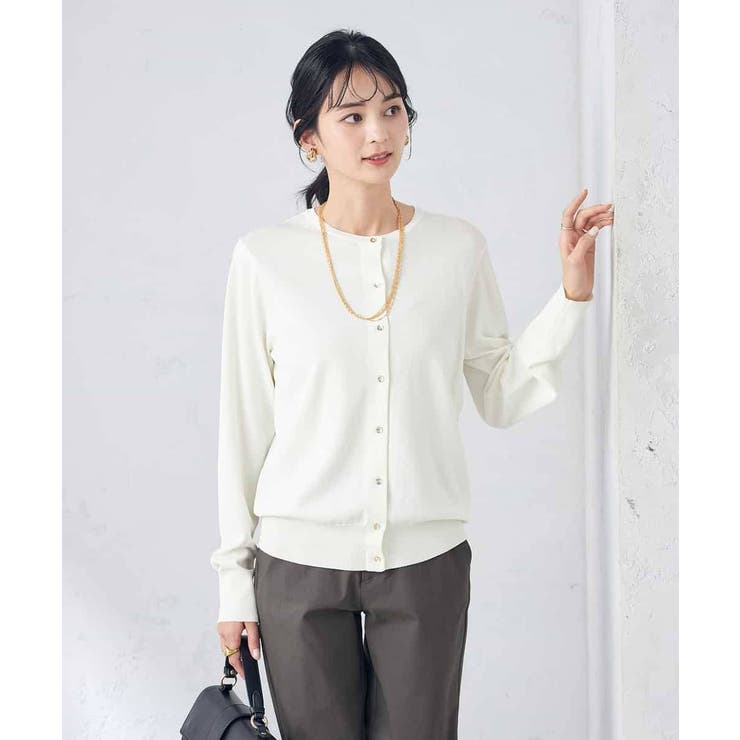 【洗える/UVカット】クルーネックカーディガン | a.v.v【WOMEN】 | 詳細画像29 