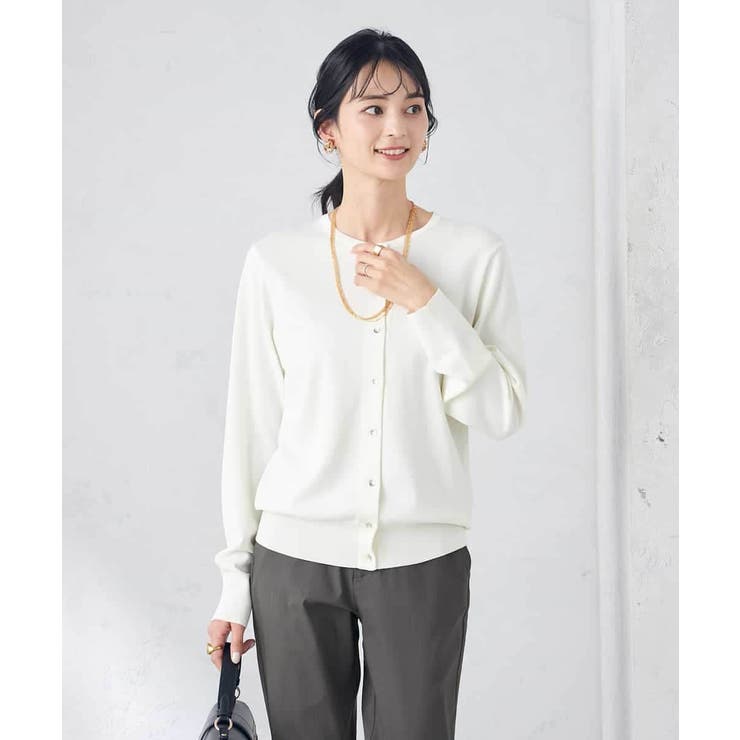 【洗える/UVカット】クルーネックカーディガン | a.v.v【WOMEN】 | 詳細画像30 