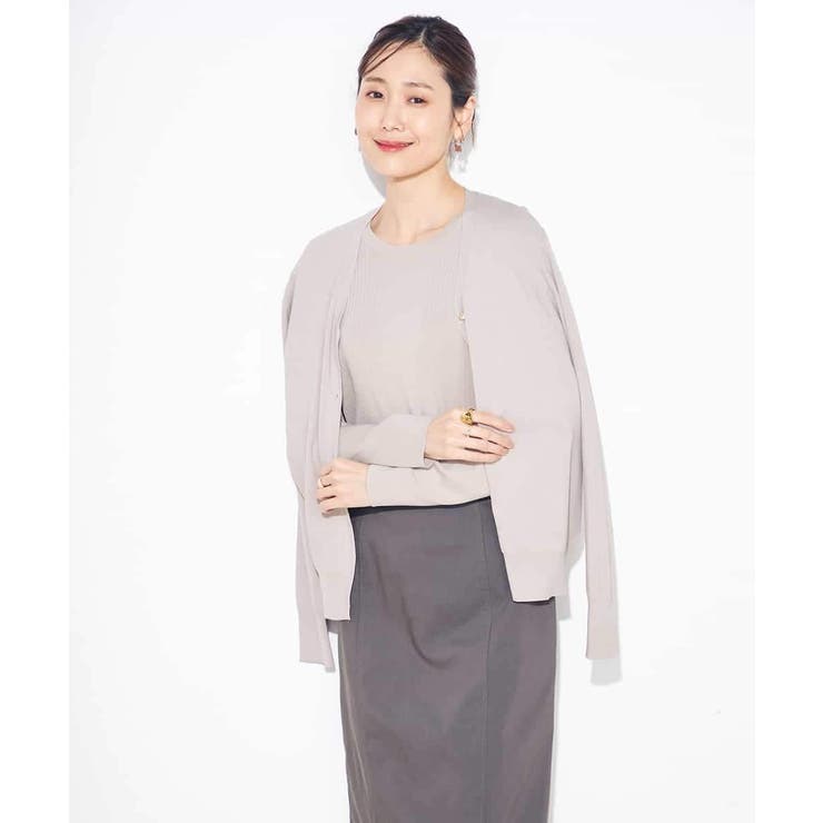 【洗える/UVカット】Vネックカーディガン | a.v.v【WOMEN】 | 詳細画像12 