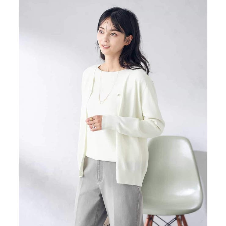 【洗える/UVカット】Vネックカーディガン | a.v.v【WOMEN】 | 詳細画像16 