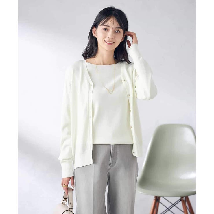 【洗える/UVカット】Vネックカーディガン | a.v.v【WOMEN】 | 詳細画像17 