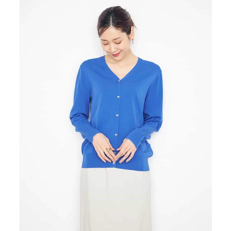 【洗える/UVカット】Vネックカーディガン | a.v.v【WOMEN】 | 詳細画像2 