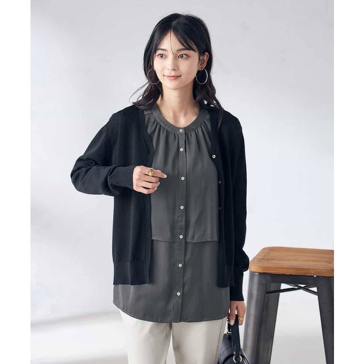 【洗える/UVカット】Vネックカーディガン | a.v.v【WOMEN】 | 詳細画像21 