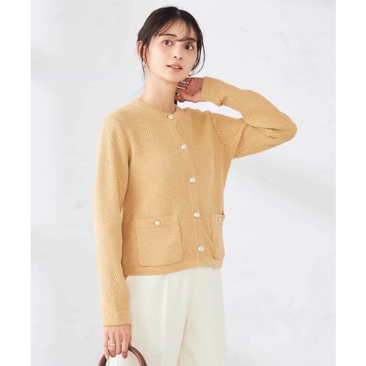 メタルボタンカノコニットジャケット | a.v.v【WOMEN】 | 詳細画像2 