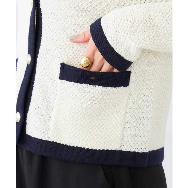 メタルボタンカノコニットジャケット | a.v.v【WOMEN】 | 詳細画像26 