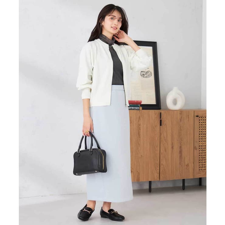 バックギャザーニットブルゾン | a.v.v【WOMEN】 | 詳細画像10 