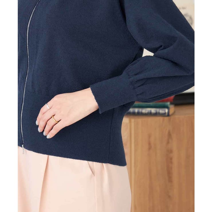 バックギャザーニットブルゾン | a.v.v【WOMEN】 | 詳細画像15 