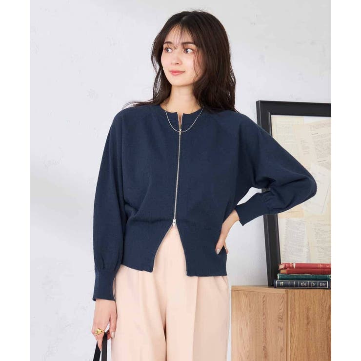 バックギャザーニットブルゾン | a.v.v【WOMEN】 | 詳細画像20 