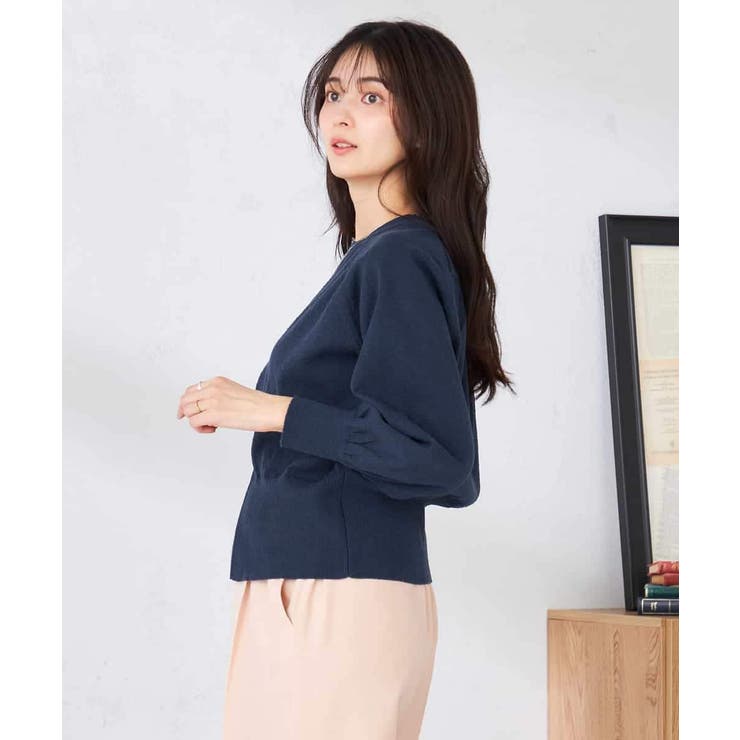 バックギャザーニットブルゾン | a.v.v【WOMEN】 | 詳細画像23 