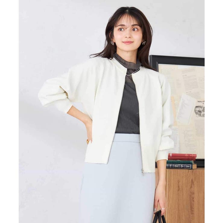 バックギャザーニットブルゾン | a.v.v【WOMEN】 | 詳細画像5 