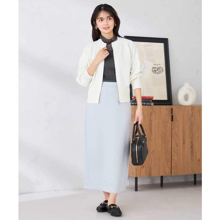 バックギャザーニットブルゾン | a.v.v【WOMEN】 | 詳細画像7 