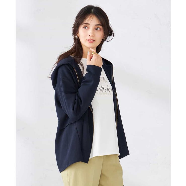 バックフレアダンボールパーカー | a.v.v【WOMEN】 | 詳細画像1 