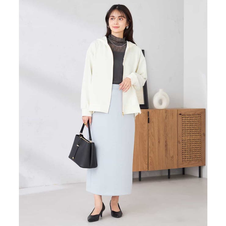 バックフレアダンボールパーカー | a.v.v【WOMEN】 | 詳細画像14 