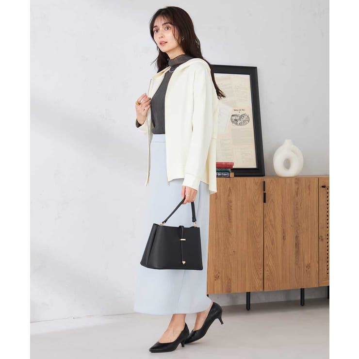 バックフレアダンボールパーカー | a.v.v【WOMEN】 | 詳細画像18 