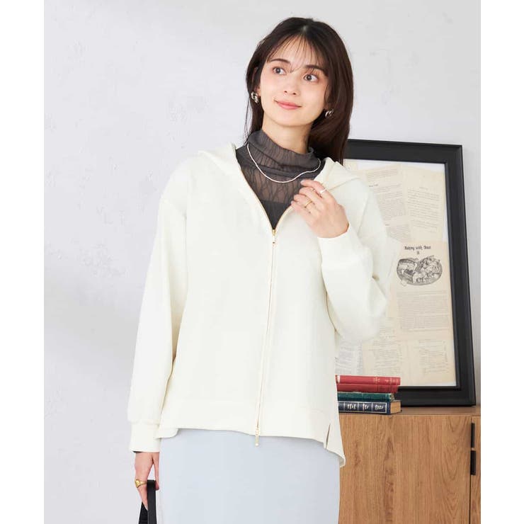 アイボリー | バックフレアダンボールパーカー | a.v.v【WOMEN】