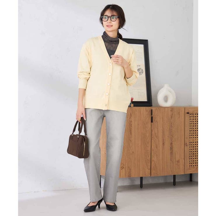 スウェットライクVネックカーディガン | a.v.v【WOMEN】 | 詳細画像10 