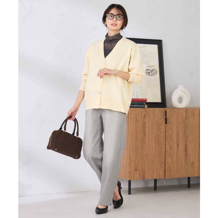 スウェットライクVネックカーディガン | a.v.v【WOMEN】 | 詳細画像11 