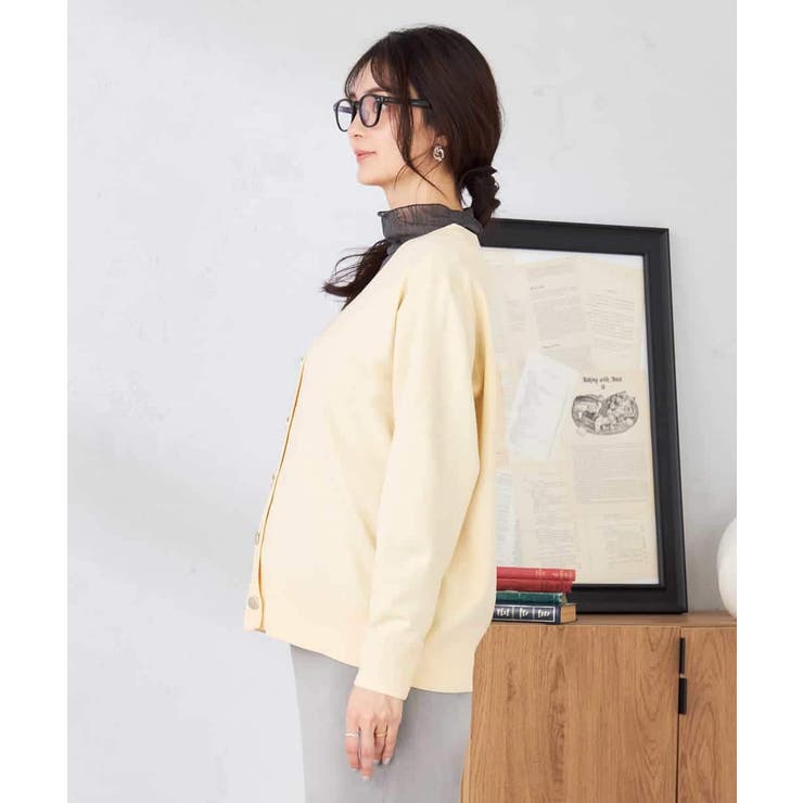 スウェットライクVネックカーディガン | a.v.v【WOMEN】 | 詳細画像16 