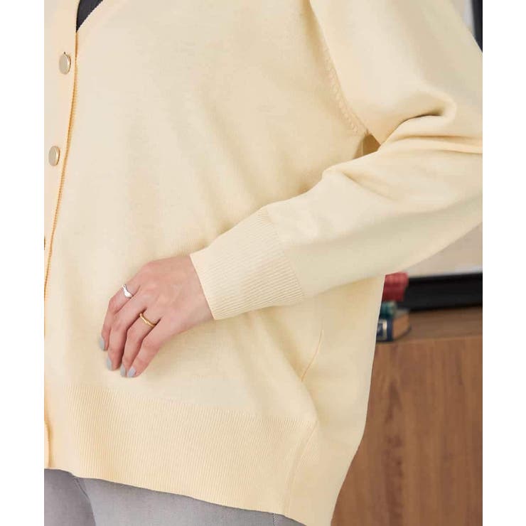 スウェットライクVネックカーディガン | a.v.v【WOMEN】 | 詳細画像19 