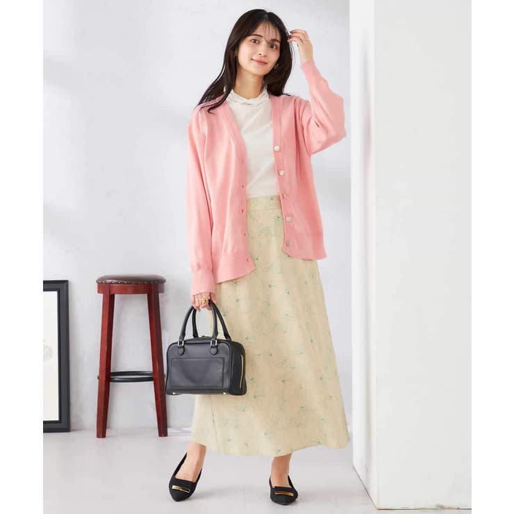 スウェットライクVネックカーディガン | a.v.v【WOMEN】 | 詳細画像4 