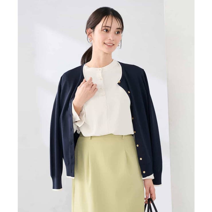 【洗える/UVカット】クルーネックカーディガン | a.v.v【WOMEN】 | 詳細画像14 