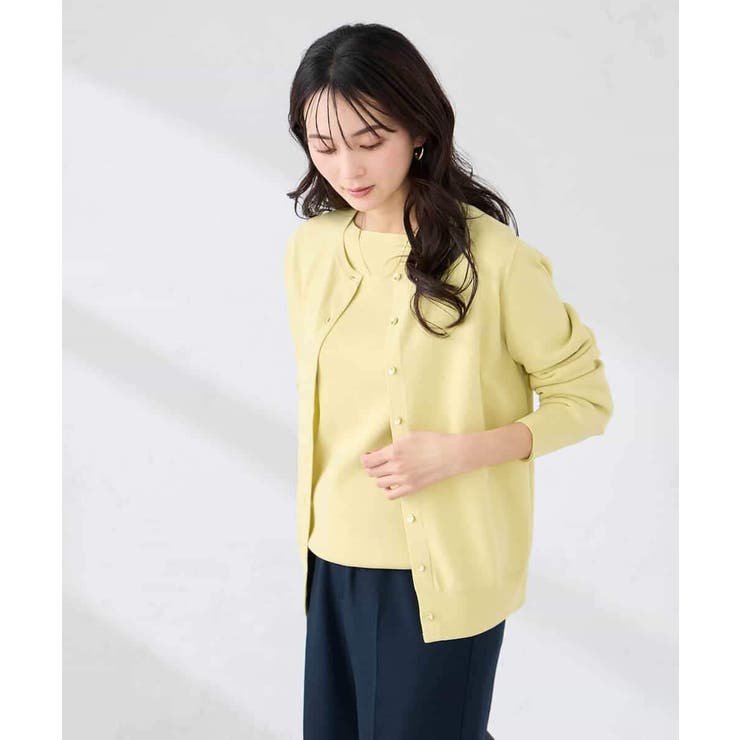 【洗える/UVカット】クルーネックカーディガン | a.v.v【WOMEN】 | 詳細画像3 