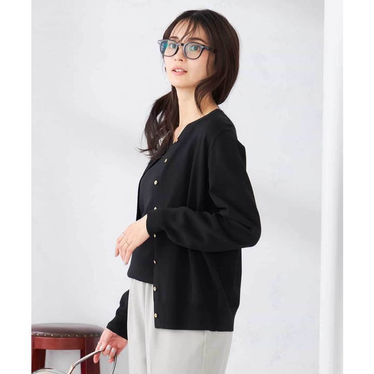 【洗える/UVカット】クルーネックカーディガン | a.v.v【WOMEN】 | 詳細画像34 