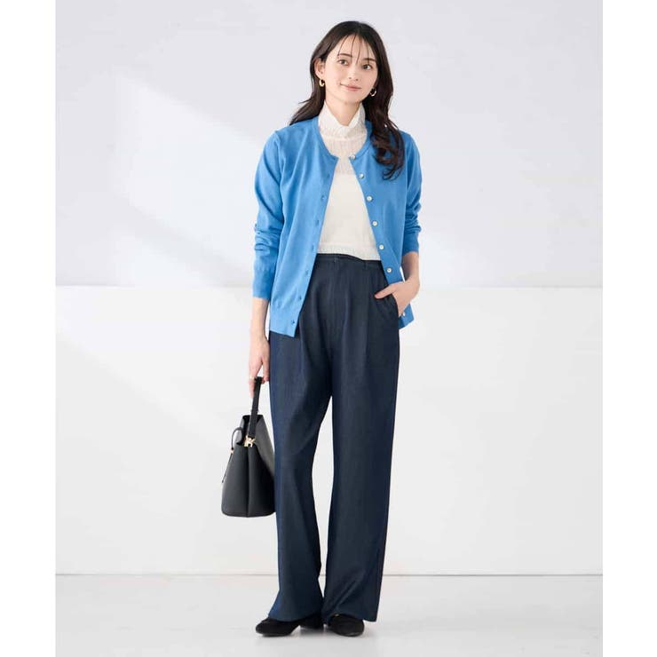 【洗える/UVカット】クルーネックカーディガン | a.v.v【WOMEN】 | 詳細画像9 