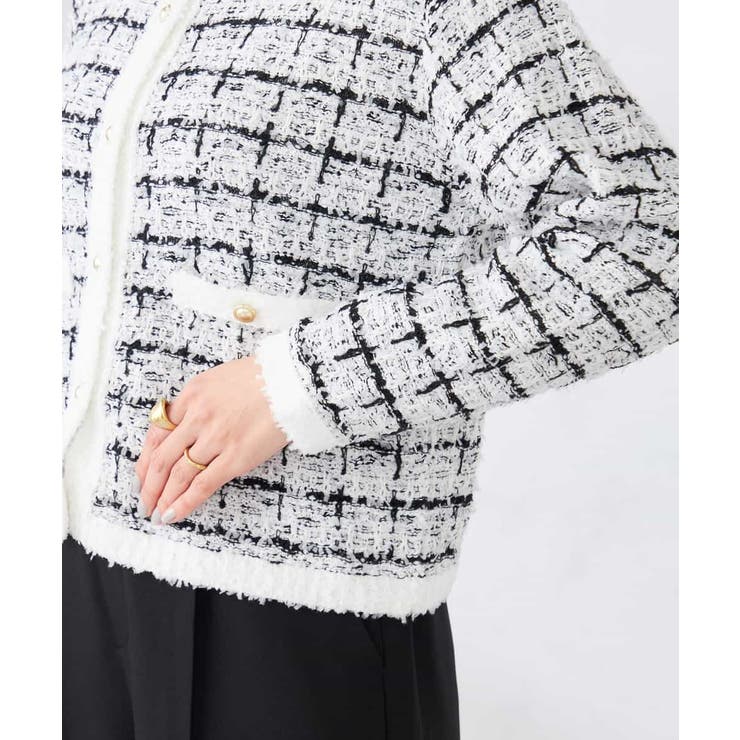 ファンシーツイードカーディガン | a.v.v【WOMEN】 | 詳細画像11 