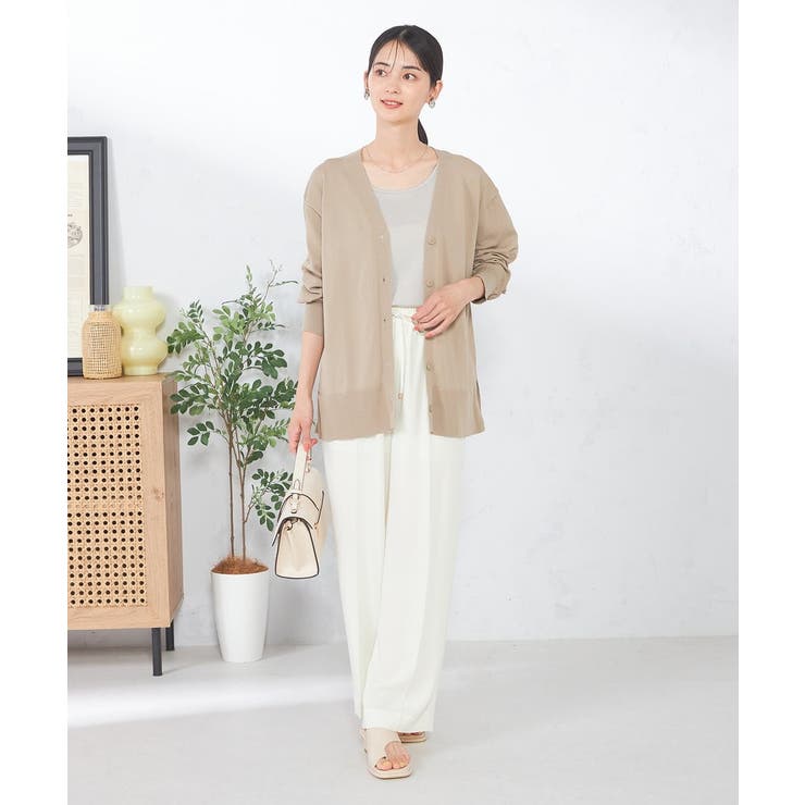 Vネックミドル丈カーディガン | a.v.v【WOMEN】 | 詳細画像14 