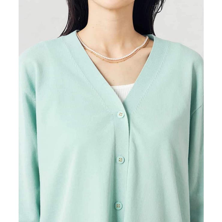 Vネックミドル丈カーディガン | a.v.v【WOMEN】 | 詳細画像18 