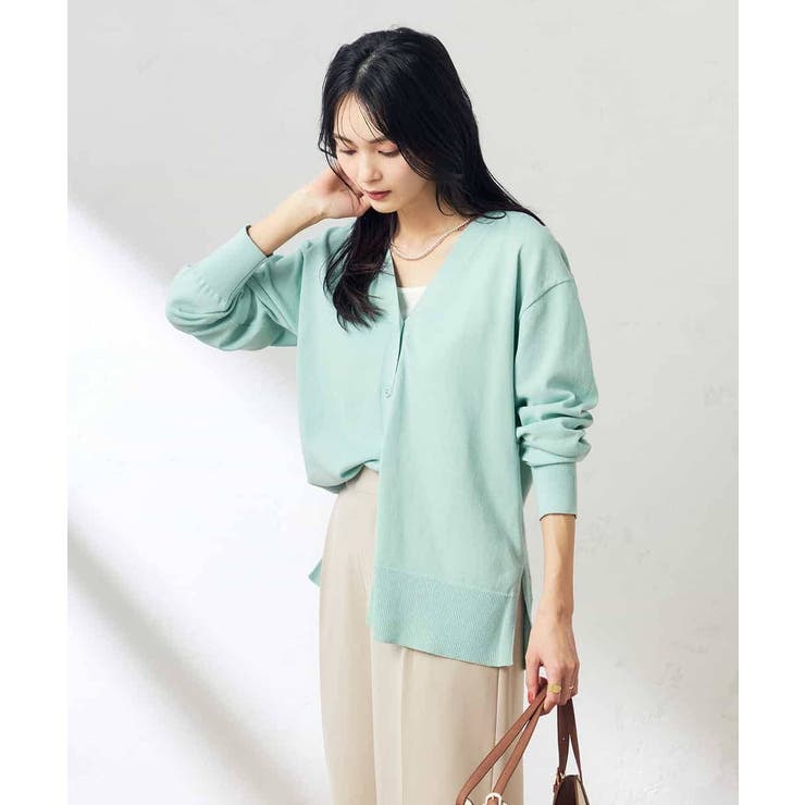 Vネックミドル丈カーディガン | a.v.v【WOMEN】 | 詳細画像2 