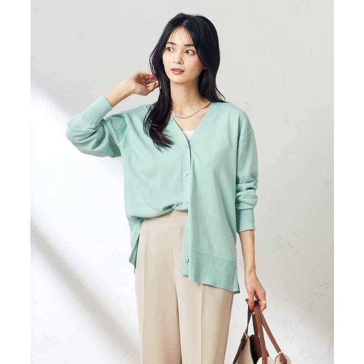 Vネックミドル丈カーディガン | a.v.v【WOMEN】 | 詳細画像3 