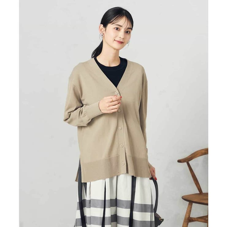 Vネックミドル丈カーディガン | a.v.v【WOMEN】 | 詳細画像7 