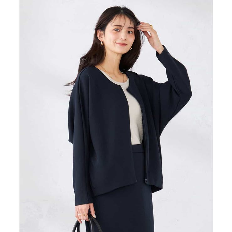 ダンボールジップカーディガン | a.v.v【WOMEN】 | 詳細画像2 