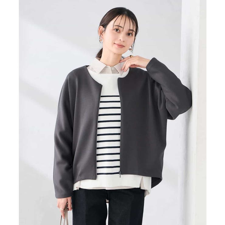 ダンボールジップカーディガン | a.v.v【WOMEN】 | 詳細画像23 