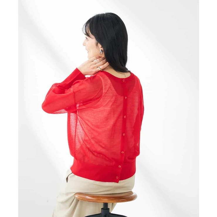 【2WAY】シアークルーネックカーディガン | a.v.v【WOMEN】 | 詳細画像10 