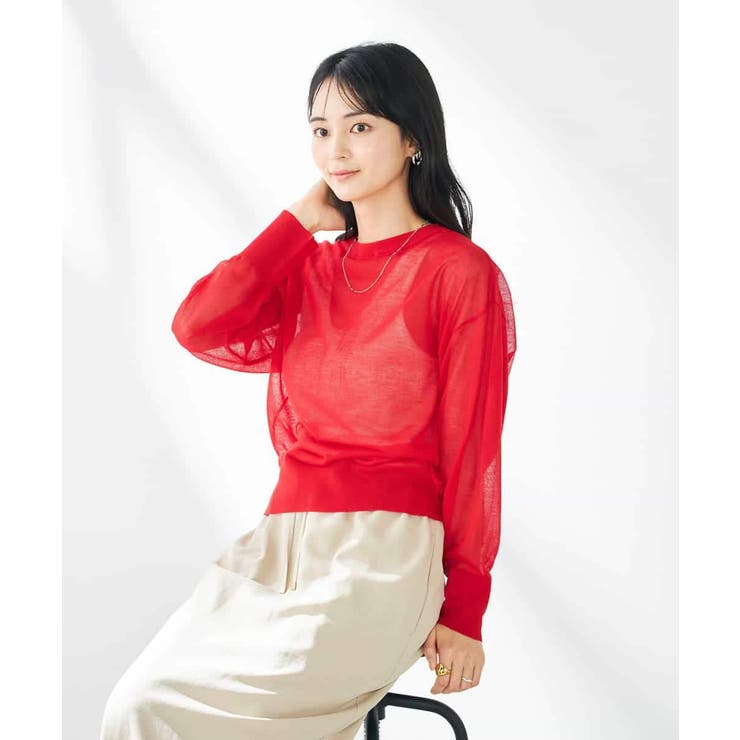 【2WAY】シアークルーネックカーディガン | a.v.v【WOMEN】 | 詳細画像11 