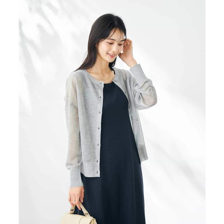 【2WAY】シアークルーネックカーディガン | a.v.v【WOMEN】 | 詳細画像12 