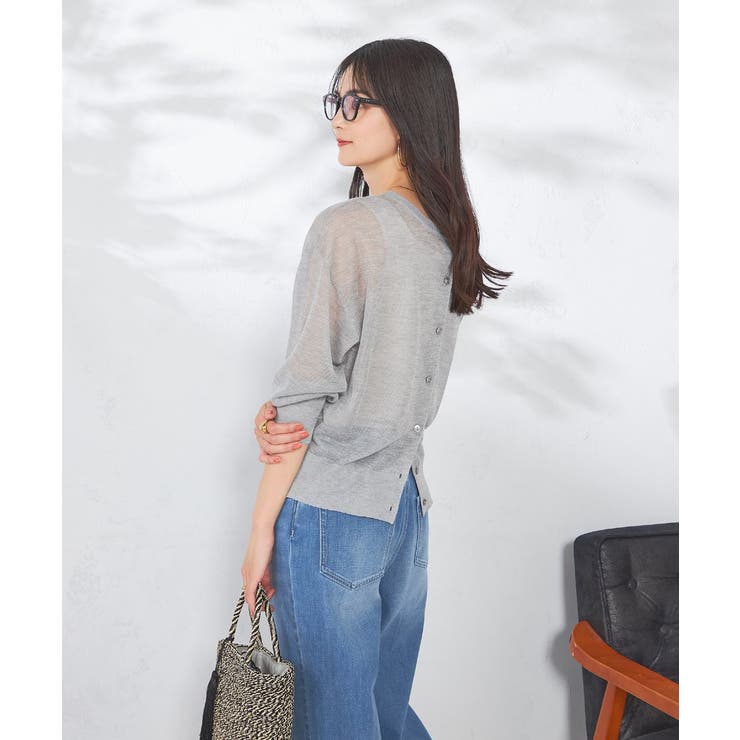 【2WAY】シアークルーネックカーディガン | a.v.v【WOMEN】 | 詳細画像18 