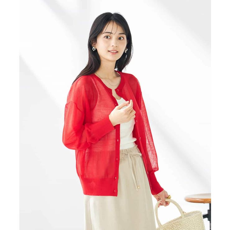 【2WAY】シアークルーネックカーディガン | a.v.v【WOMEN】 | 詳細画像2 