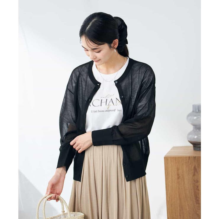 【2WAY】シアークルーネックカーディガン | a.v.v【WOMEN】 | 詳細画像25 