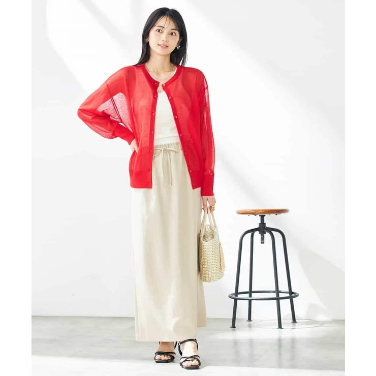 【2WAY】シアークルーネックカーディガン | a.v.v【WOMEN】 | 詳細画像3 