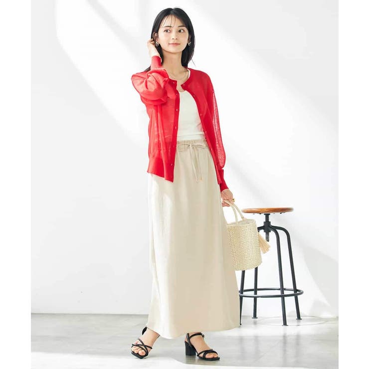 【2WAY】シアークルーネックカーディガン | a.v.v【WOMEN】 | 詳細画像5 