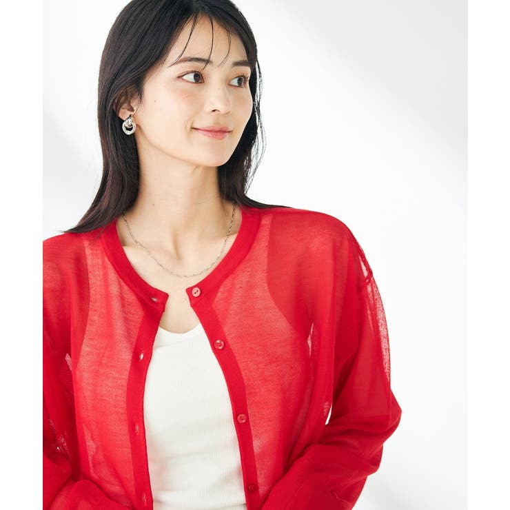 【2WAY】シアークルーネックカーディガン | a.v.v【WOMEN】 | 詳細画像6 